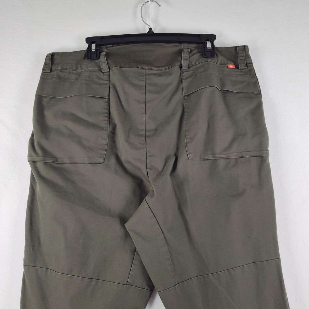 Nike Sportswear Bonded Woven Pants Olive Green Ankle Zip 727344-325 Men 36 - Picture 5 of 16